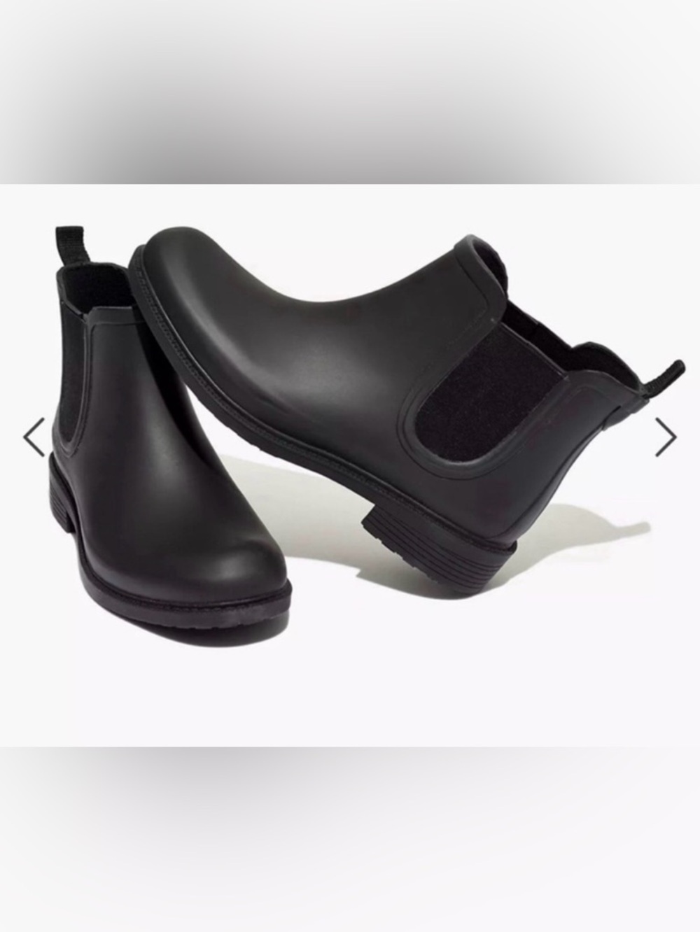 Madewell Women’s Black Chelsea Rain Boots
